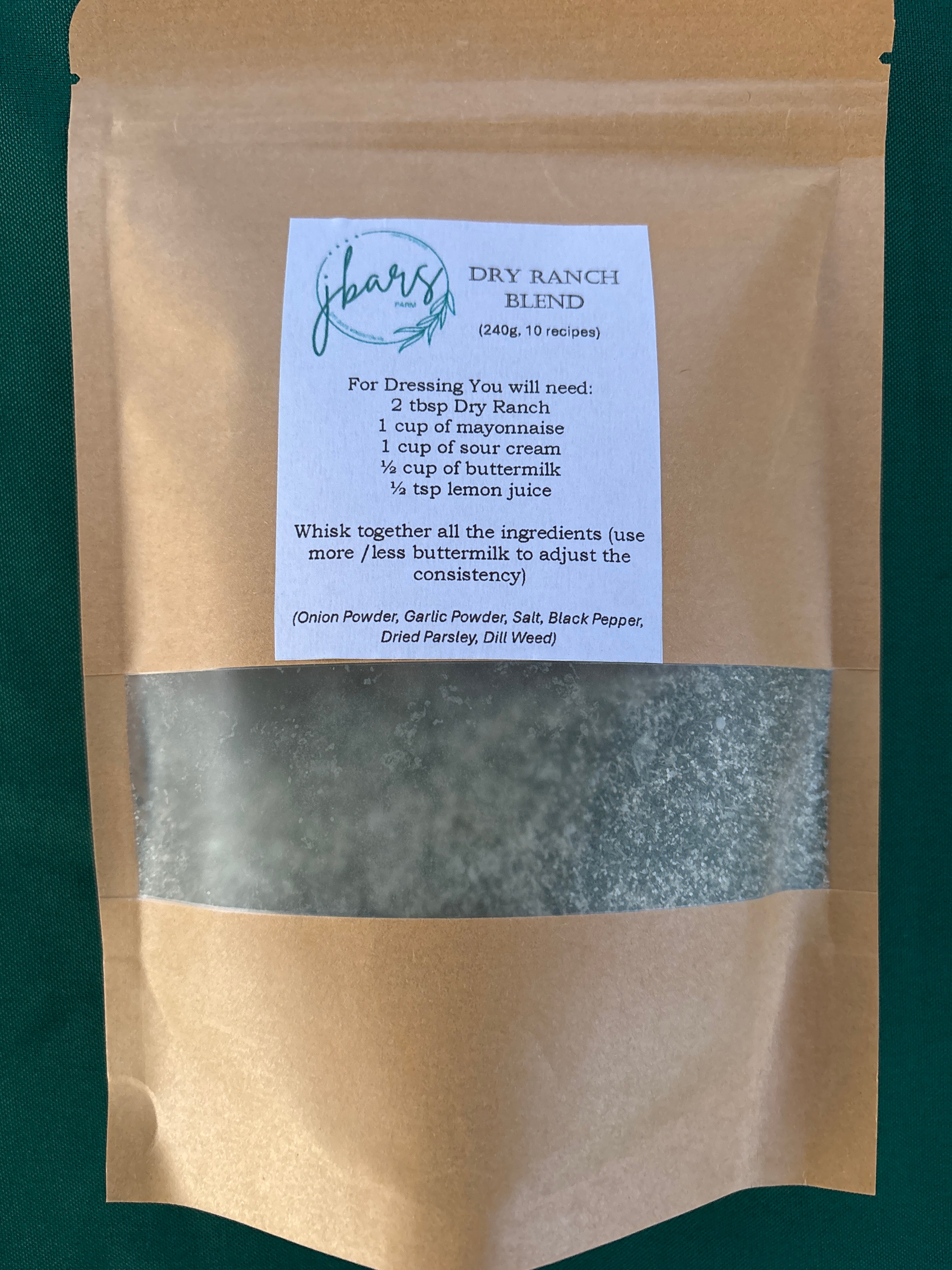 Dry Ranch Blend- Bulk
